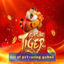 list of ps1 racing games